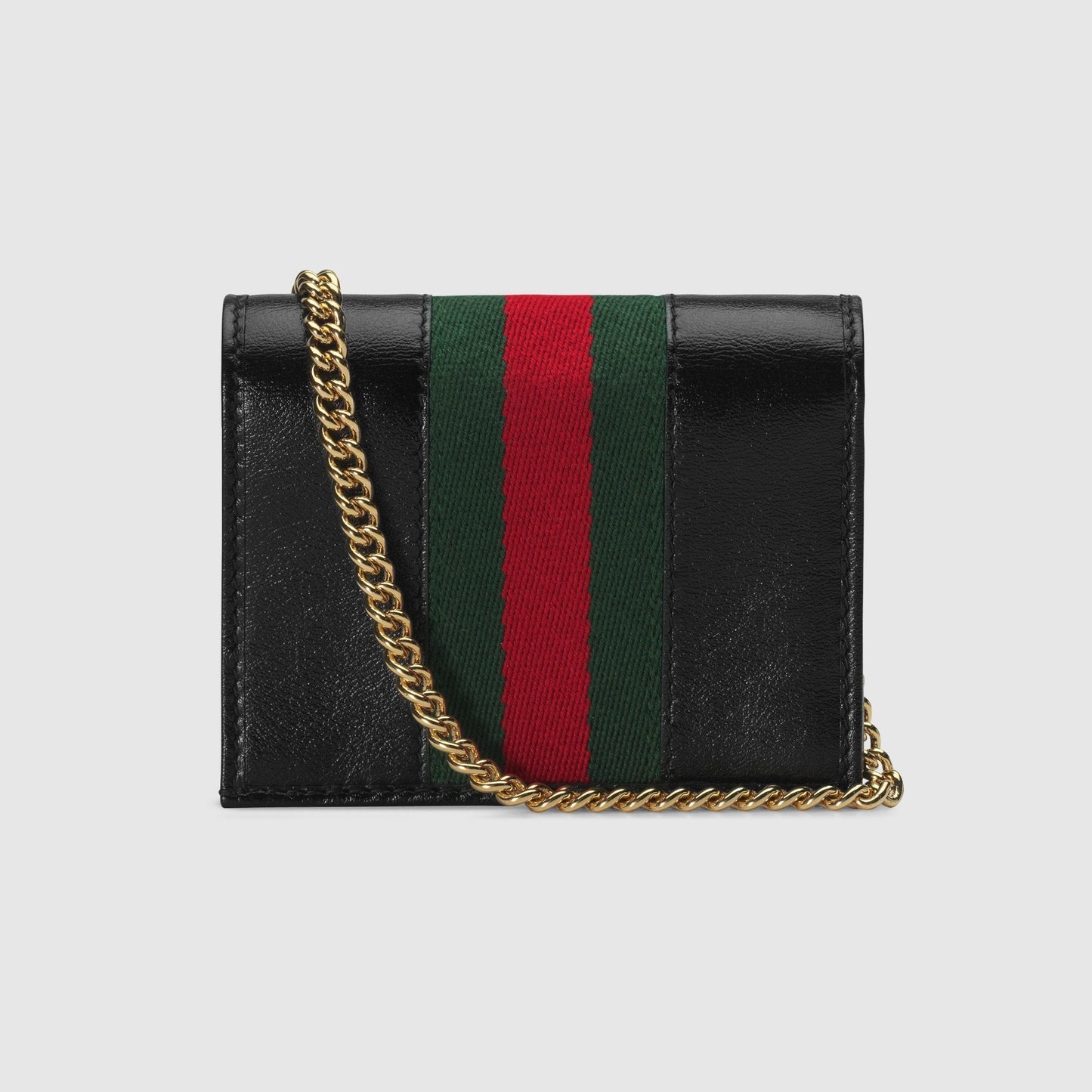 Gucci Rajah Chain  Case Wallet Black