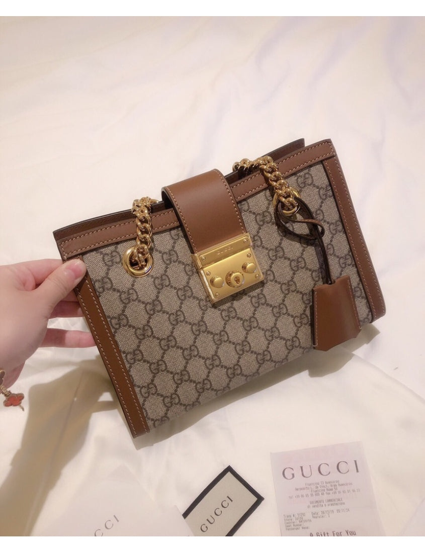 Gucci Padlock series small GG shoulder bag