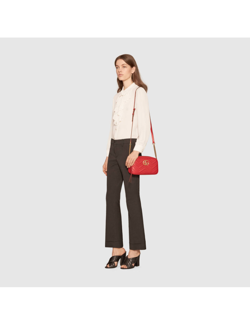 Gucci GG Marmont Series Small Quilted Shoulder Bag