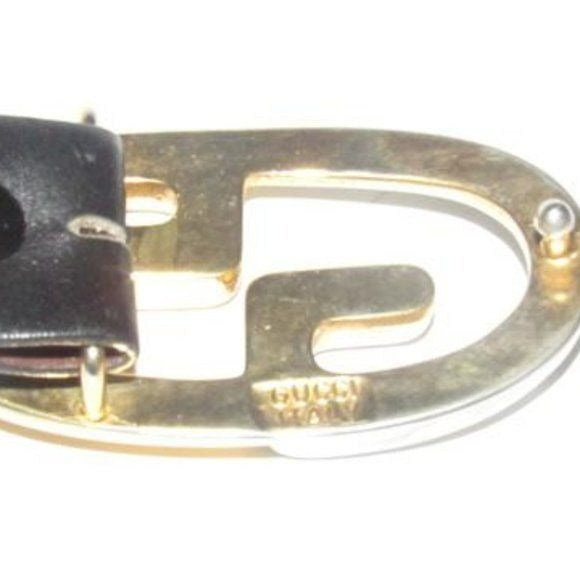 Gucci Black & Brown Leather, Removable & Reversible, Unisex Belt with an XL Two-tone GG Logo Buckle