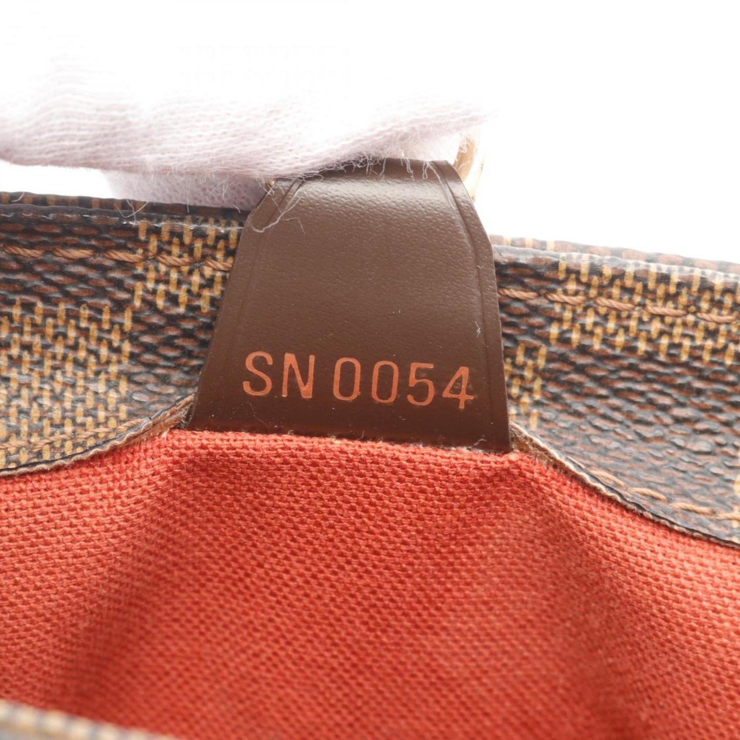 Louis Vuitton  Ebene Coated Canvas Leather Handbag