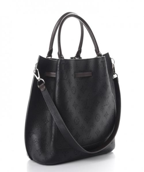 Louis Vuitton Girolata Handbag Mahina Noir