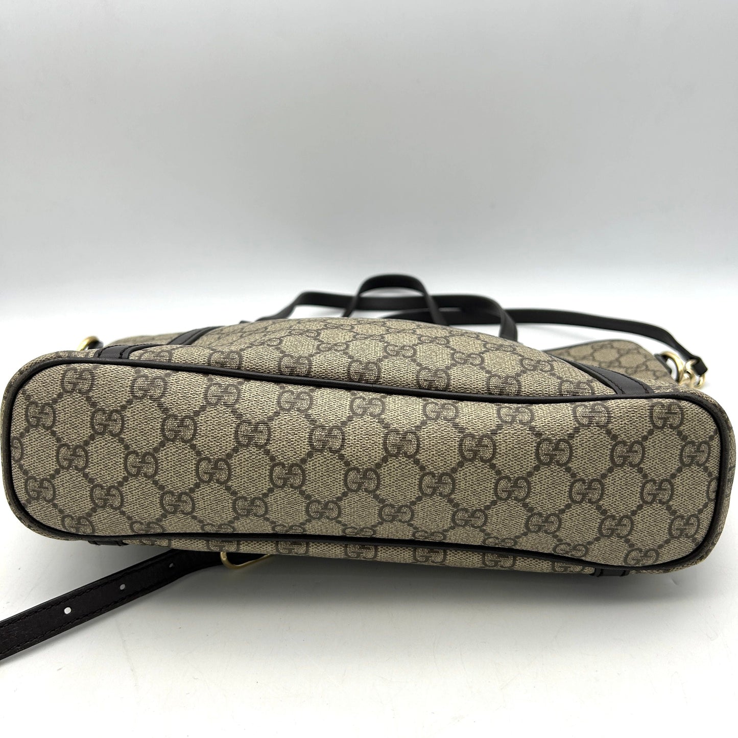 Gucci Beige/Ebony GG Supreme Canvas/Leather Medium Joy Tote Bag AF651