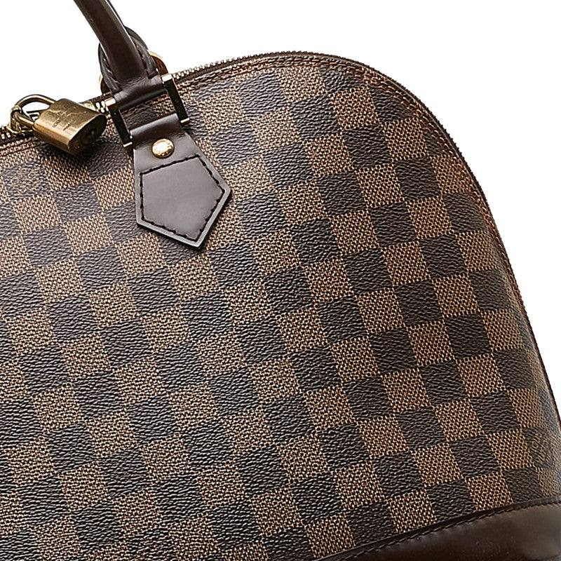 Louis Vuitton Alma Handbag N51131 Brown PVC Leather  Louis Vuitton