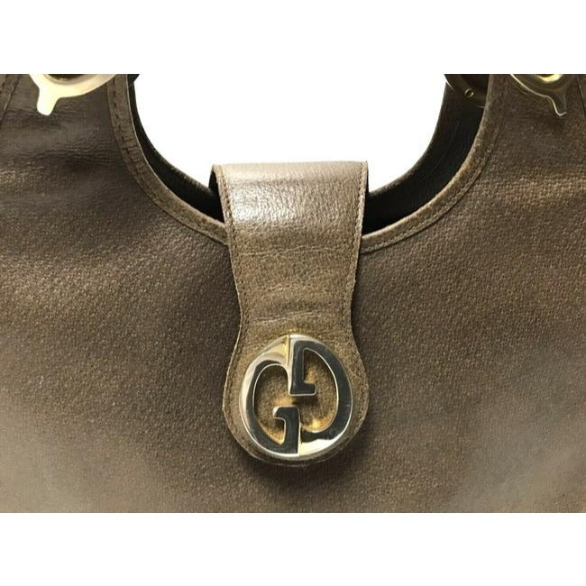 Gucci Bag Shoulder Structured Top Handle Browngold Gg