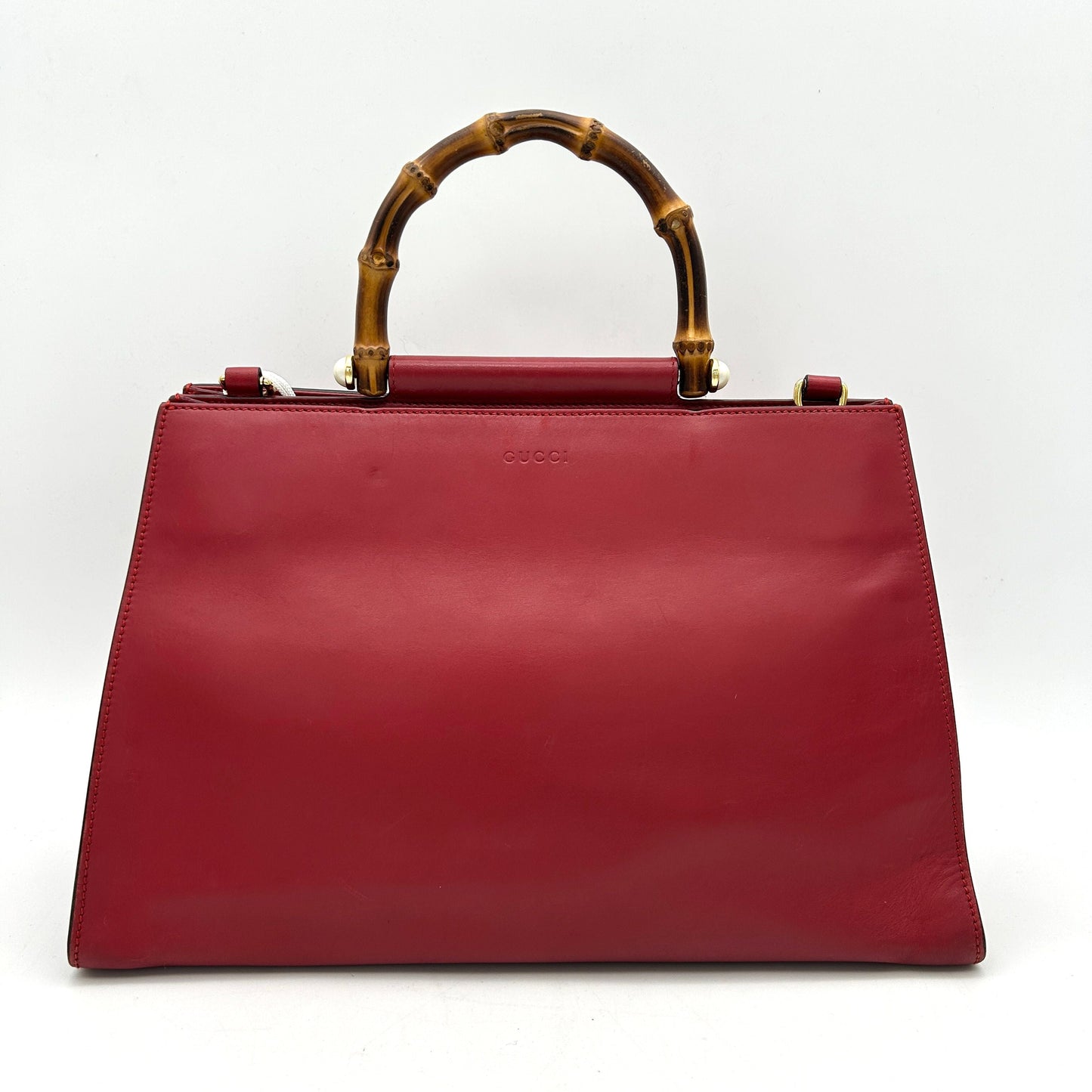 Gucci Faux Pearl Nymphaea - Red Handle Bags, Handbags LA15748