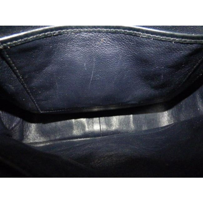 Gucci Vintage Pursesdesigner Purses Midnight Blueblack Leather Hobo Bag