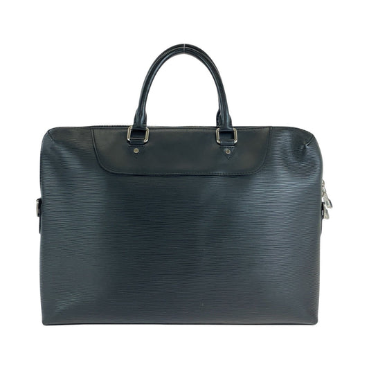LOUIS VUITTON Business bag M50163 leather black Business bag briefcase Epi Porto Documents Jules mens Used