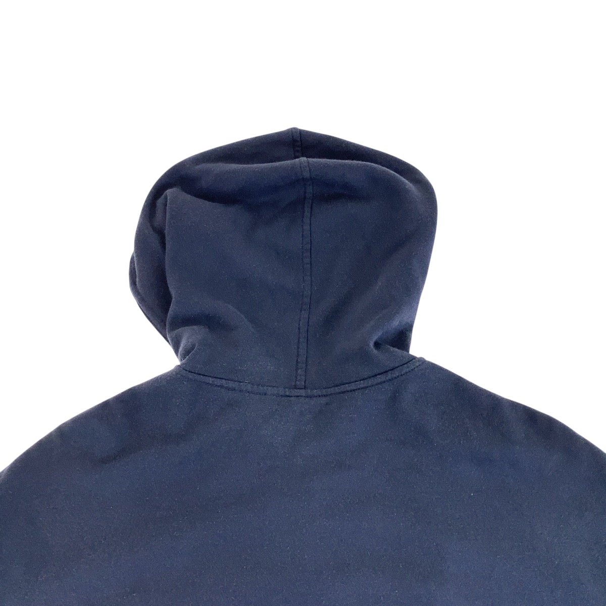HERMES Hoodie Cotton, Silk Navy SilverMetal Zip-up Hoodie Unisex Women 38 Used