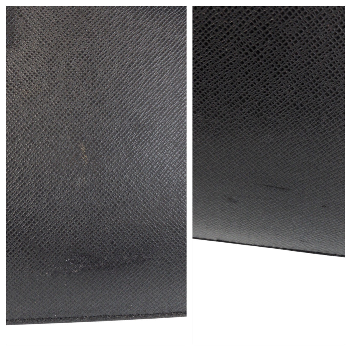 LOUIS VUITTON Business bag M31052 leather Ardoise Black SilverMetal Business bag briefcase Taiga Robusto 1 mens Used