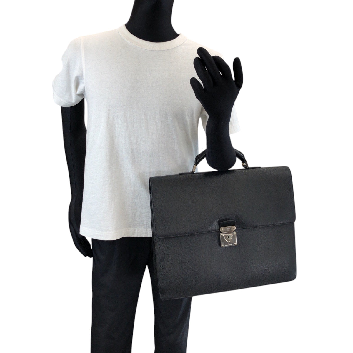 LOUIS VUITTON Business bag M31052 Taiga Aldoise black Business bag handbag Taiga Robusto 1 mens Used
