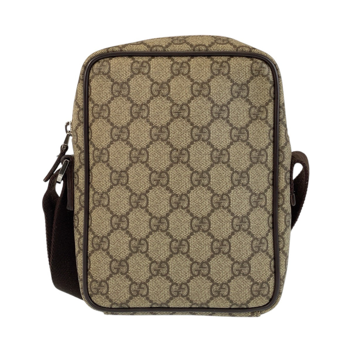 GUCCI Shoulder Bag 101680 GG Supreme canvas, leather Beige brown Shoulder Bag pochette Women Used