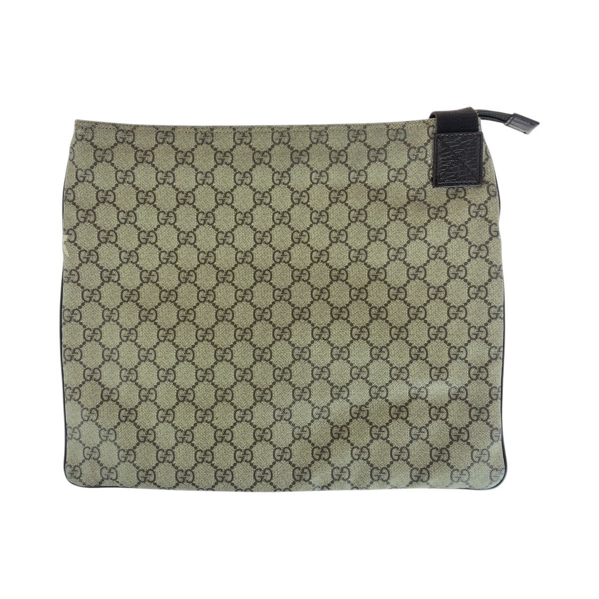GUCCI Shoulder Bag 141198 GG Supreme canvas, leather Gray Brown SilverMetal Shoulder Bag pochette Women Used