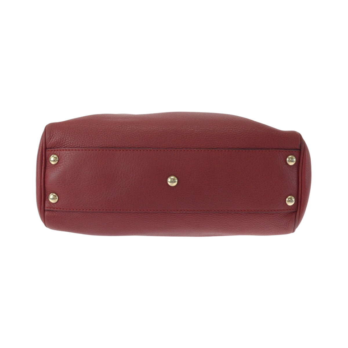 GUCCI Handbag 336032 leather Red brown Handbag Tote Bag Bamboo Women Used