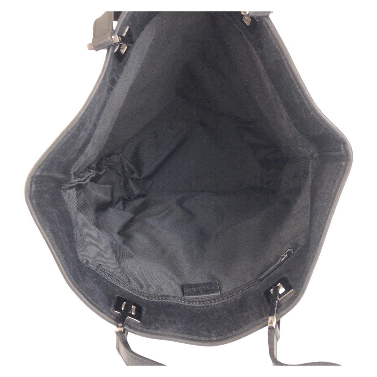 GUCCI Tote Bag 31243 GG canvas, leather Black black Tote Bag Shoulder Bag Women Used