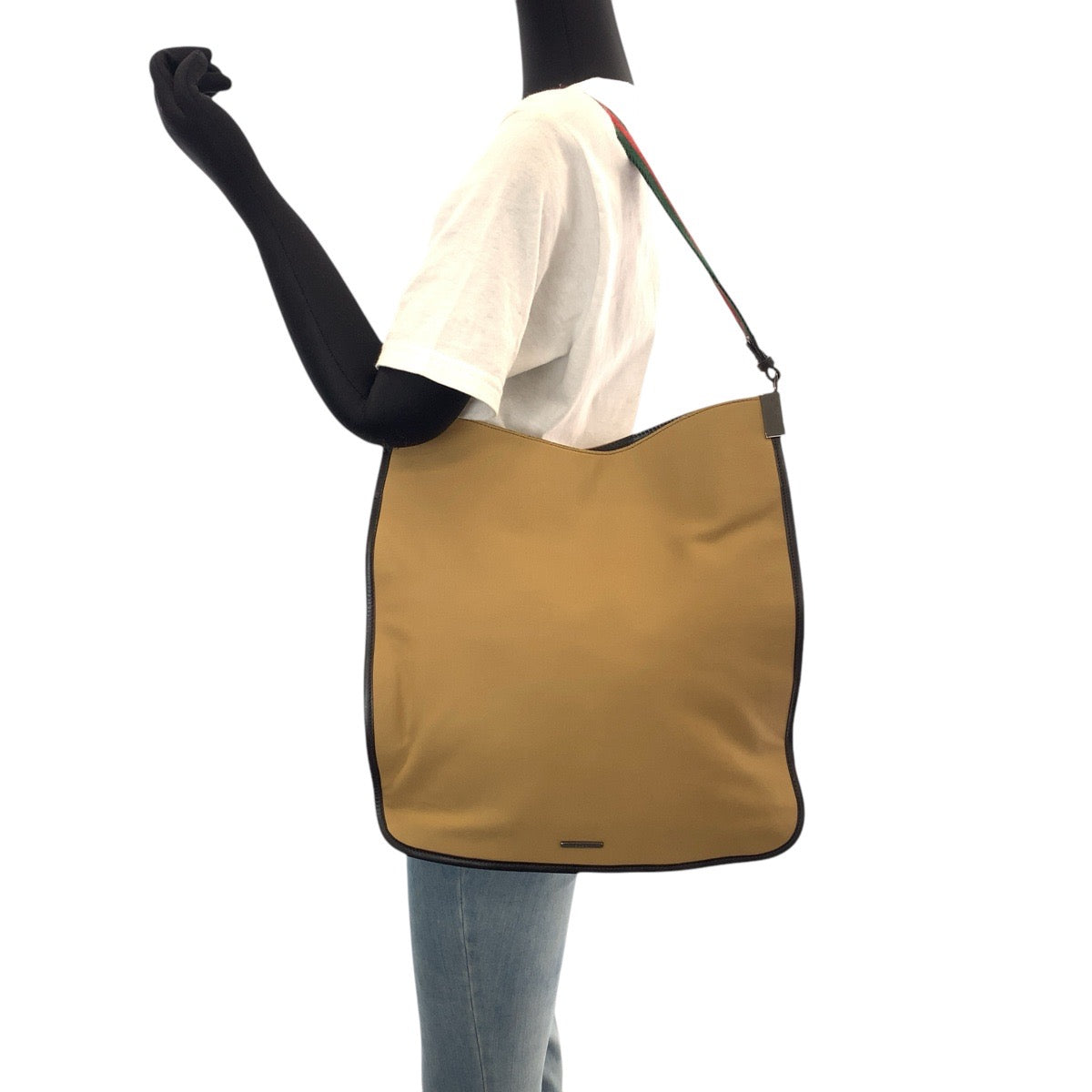 GUCCI Shoulder Bag 001 4306 canvas beige Hobo Shoulder Bag Sherry line Women Used