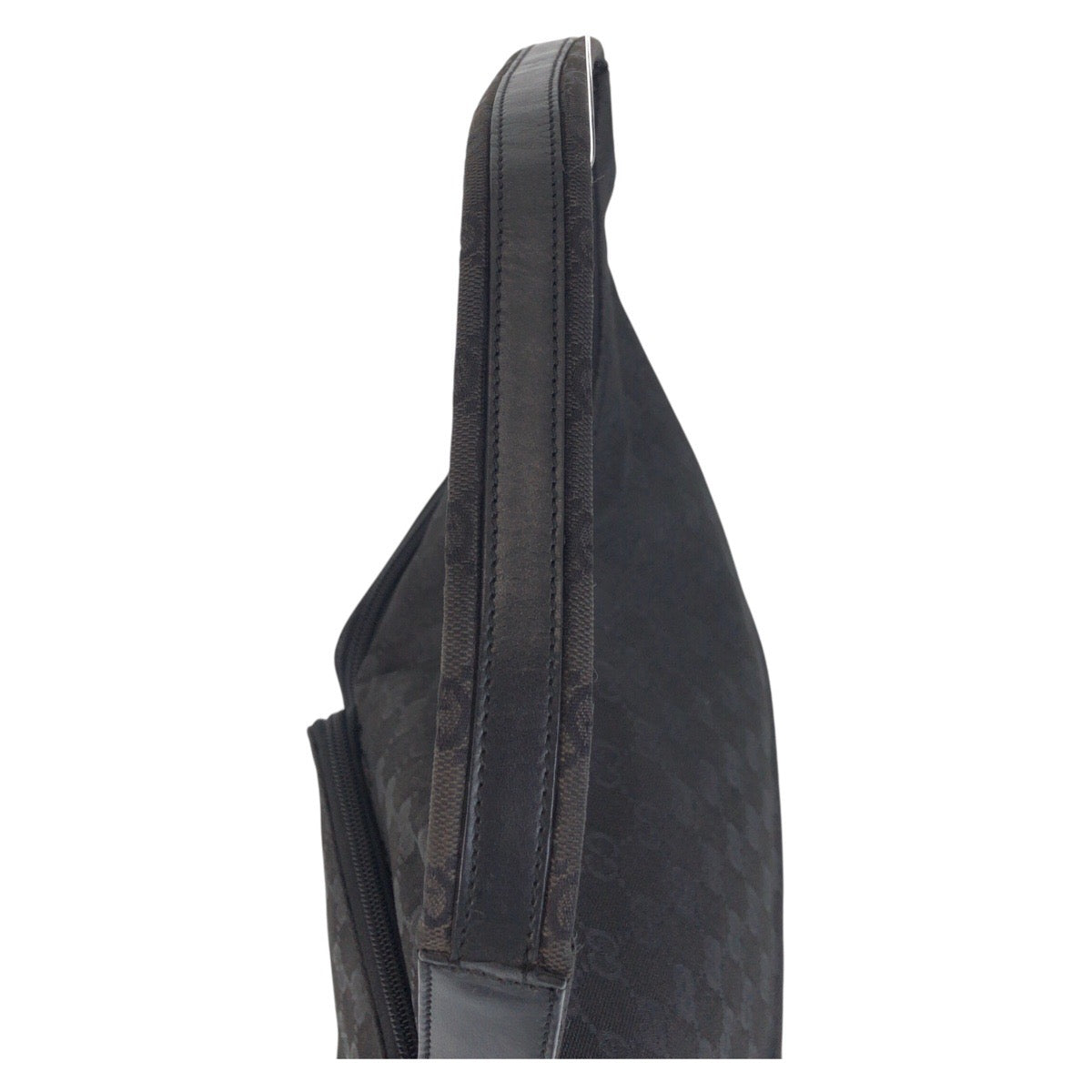 GUCCI Shoulder Bag 001 3380 GG canvas Black black Women Used