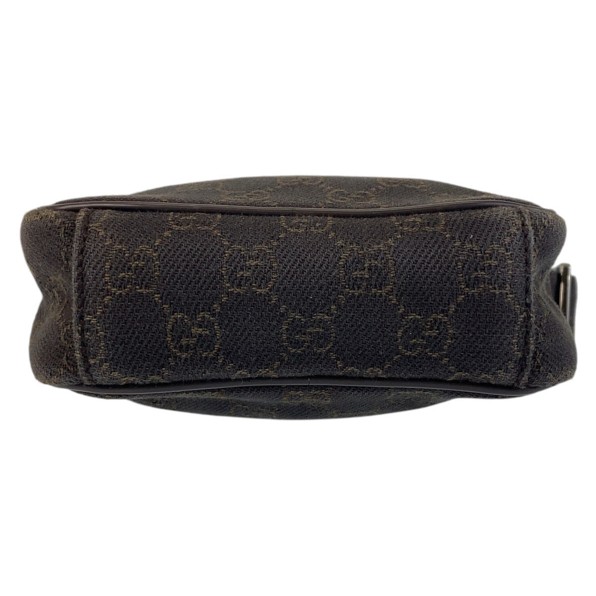 GUCCI Shoulder Bag 101680 GG canvas, leather Brown Silver Metal Shoulder Bag pochette Women Used