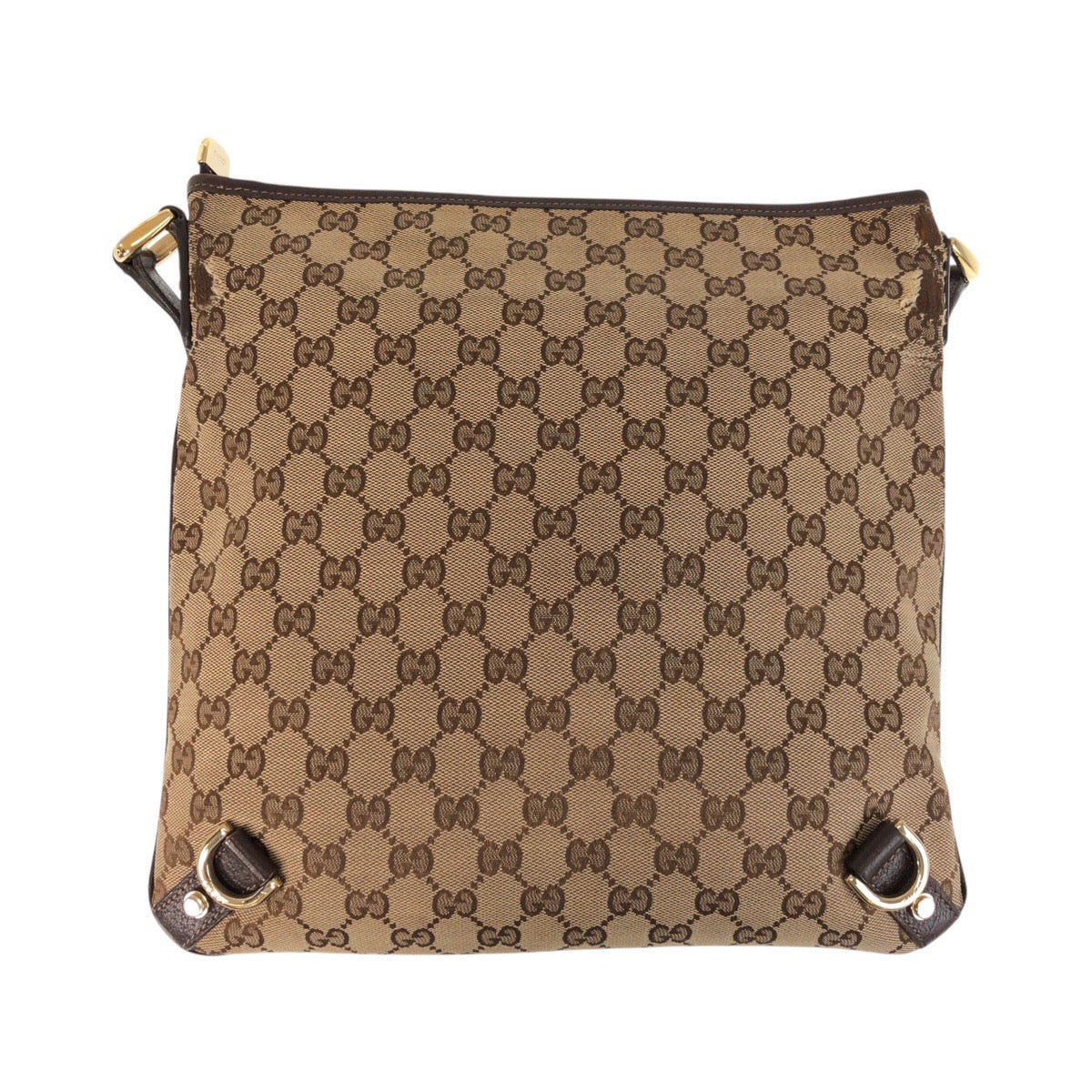 GUCCI Shoulder Bag 131326 GG canvas, leather Beige Brown Gold Metal Shoulder Bag Messenger bag Abbey Women Used