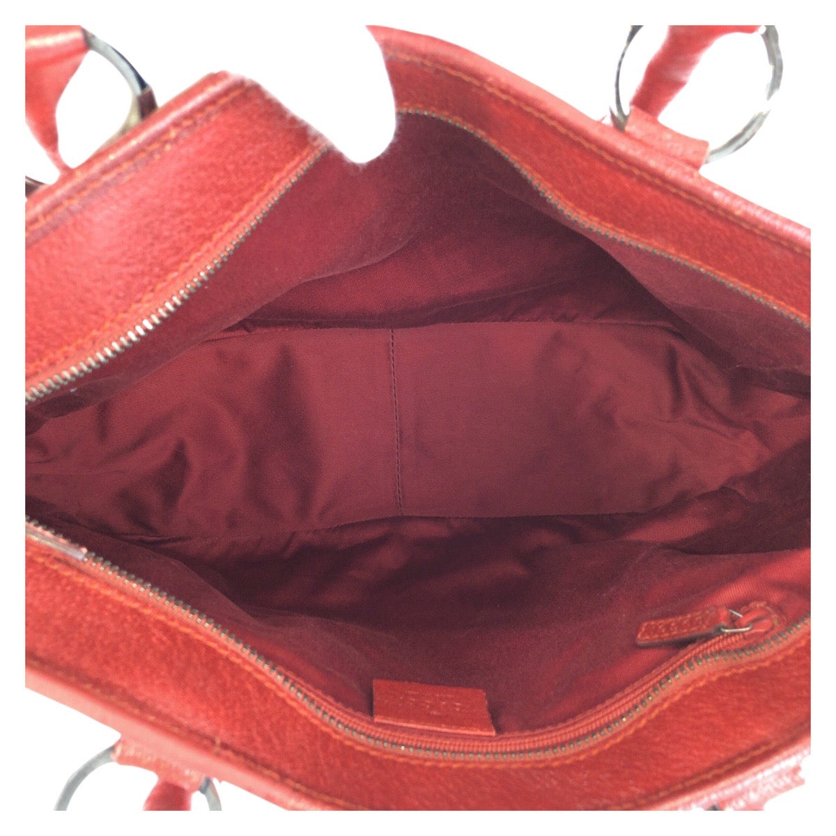 GUCCI Tote Bag 113011 GG canvas, leather Red Tote Bag Shoulder Bag Women Used