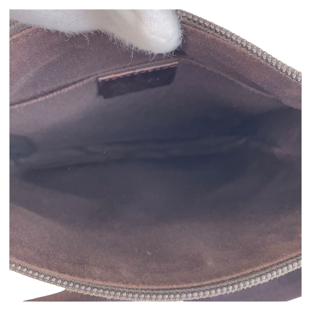 GUCCI Shoulder Bag 147671 GG canvas, leather Beige Brown SilverMetal Shoulder Bag pochette Women Used