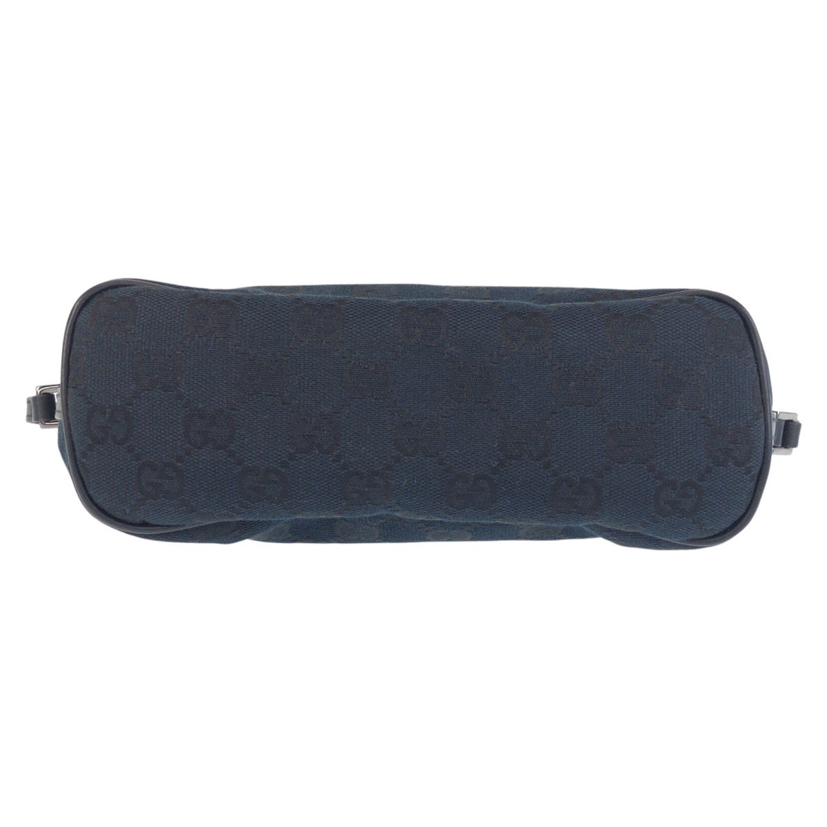 GUCCI Handbag 039 1103 GG canvas, leather Navy Black Handbag accessory pouch Women Used