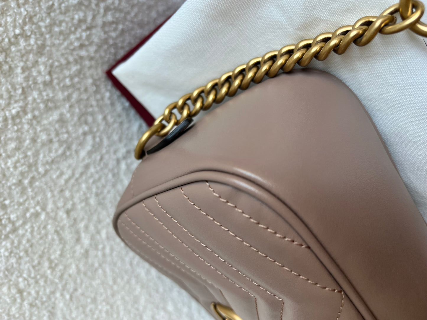 Gucci GG Marmont Dusty Pink Small Shoulder Bag (RRP £1340)