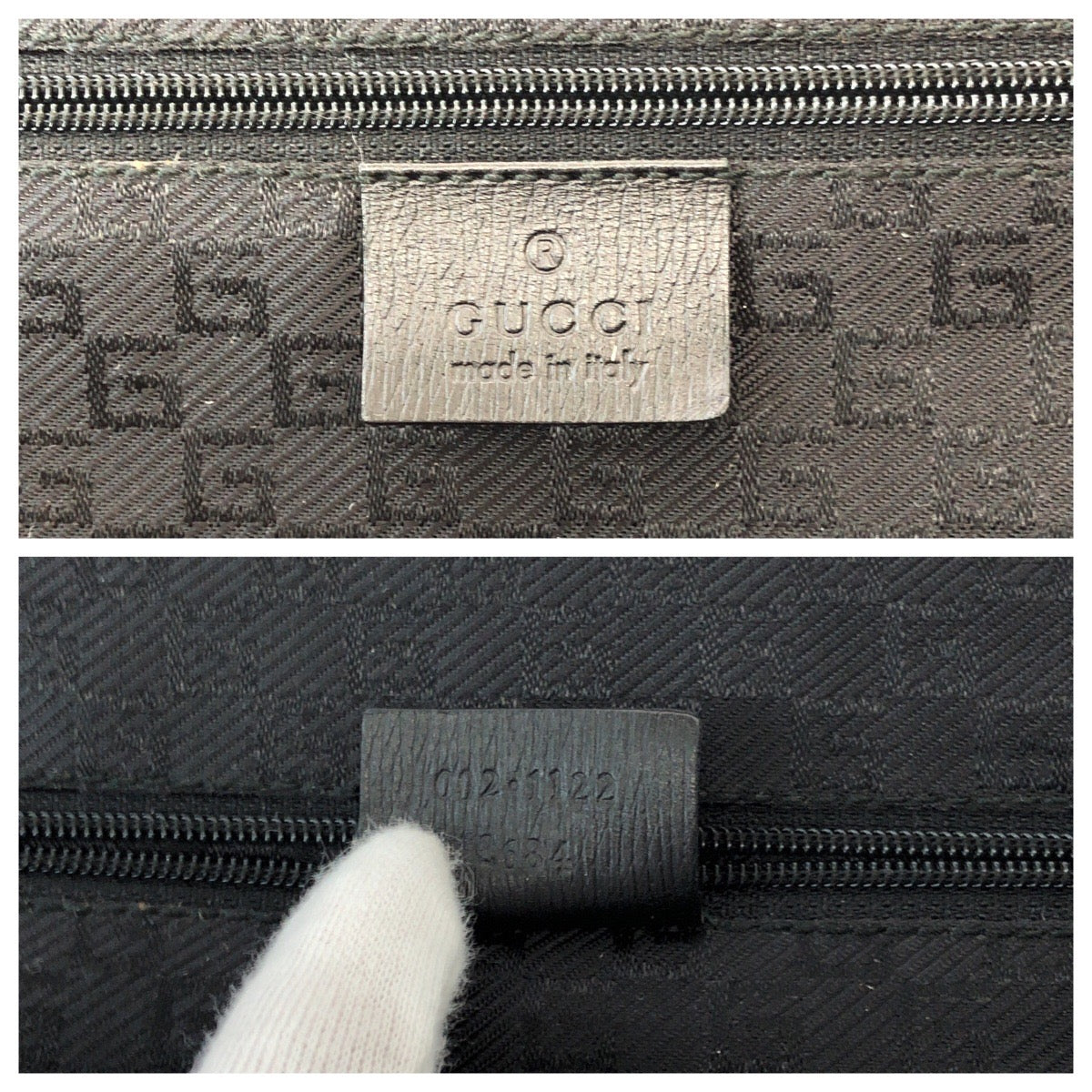 GUCCI Handbag 002 1122 leather black Handbag Shoulder Bag Women Used