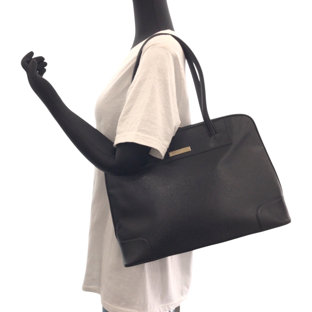 GUCCI Handbag 002 1122 leather black Handbag Shoulder Bag Women Used