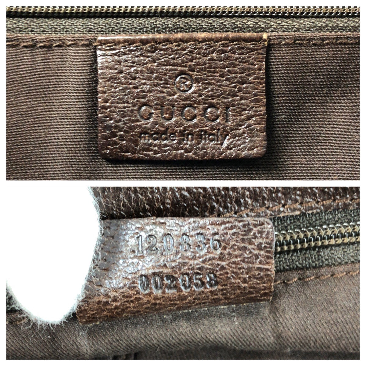 GUCCI Tote Bag 120336 GG canvas, leather Beige brown Tote Bag Shoulder Bag Women Used