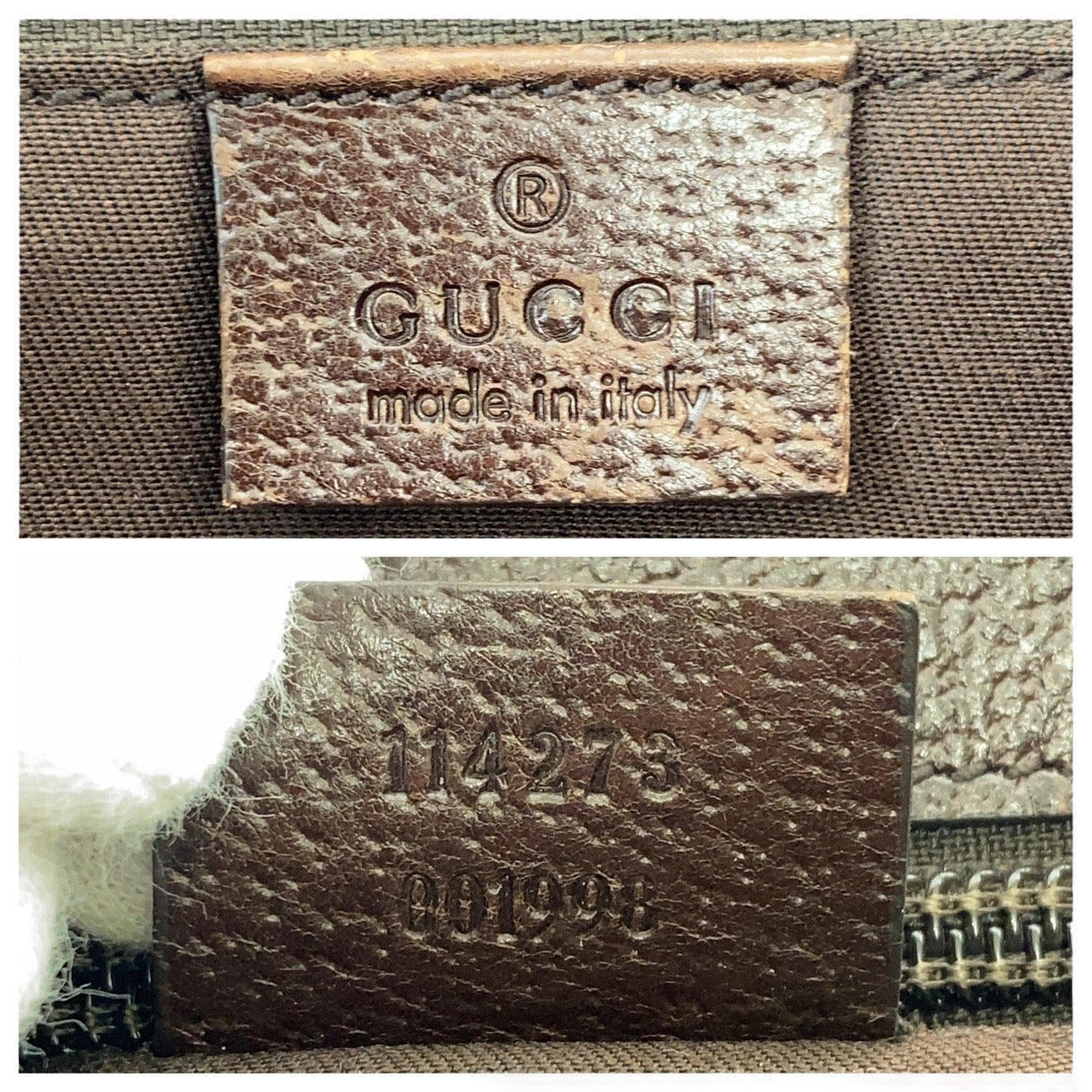 GUCCI Shoulder Bag 114273 GG canvas, leather Beige Brown SilverMetal Crossbody Shoulder Bag Women Used