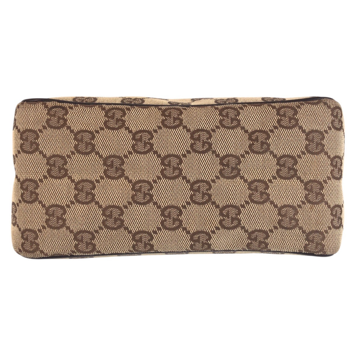 GUCCI Shoulder Bag 106644 GG canvas Brown Beige Gold Metal Shoulder Bag accessory pouch Women Used