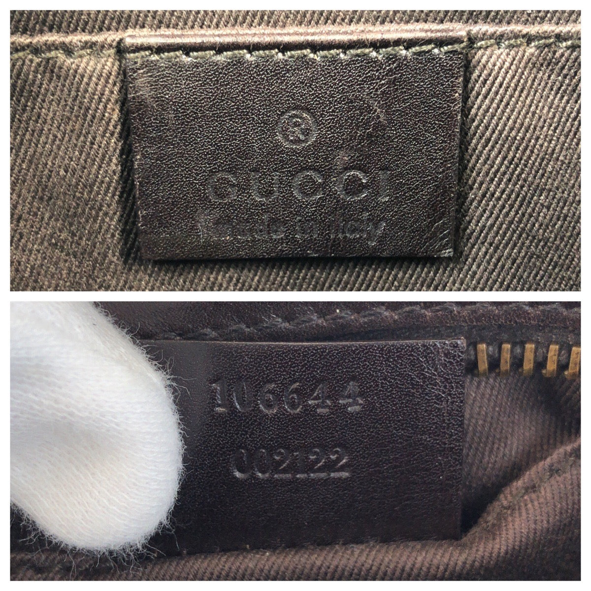 GUCCI Shoulder Bag 106644 GG canvas Brown Beige Gold Metal Shoulder Bag accessory pouch Women Used