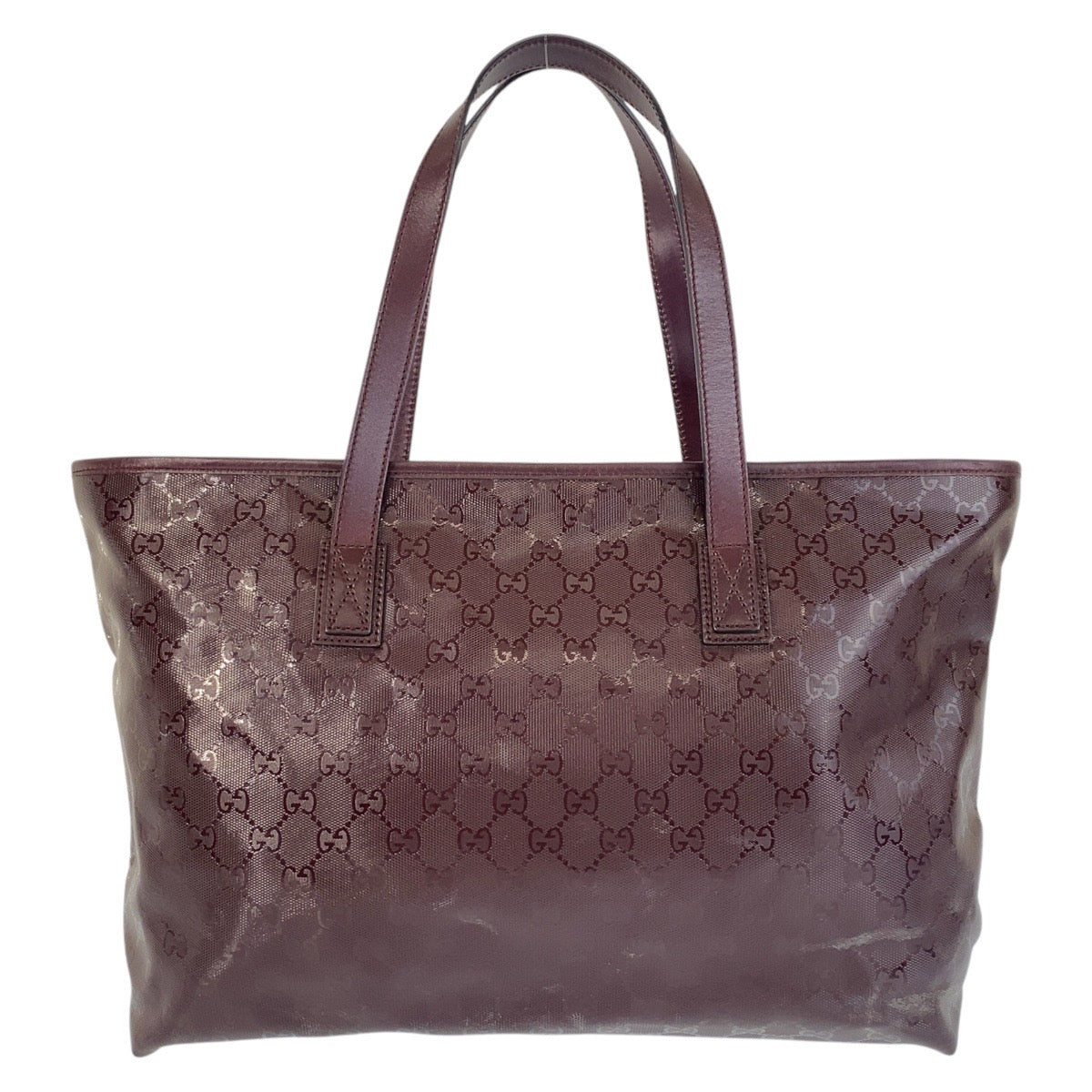 GUCCI Tote Bag 211137 PVC purple Tote Bag Shoulder Bag GG implementation Women Used