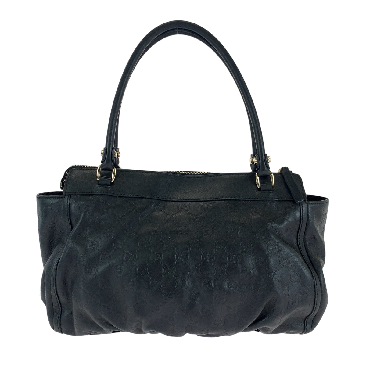 GUCCI Tote Bag 189831 leather black Tote Bag Shoulder Bag Abbey Women Used