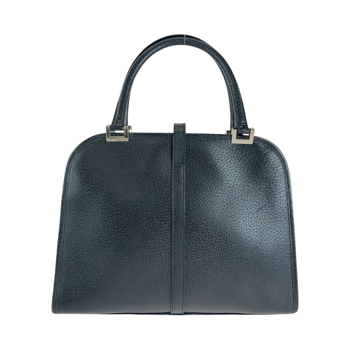 GUCCI Tote Bag 002 1071 leather Black SilverMetal Tote Bag handbag Jackie Women Used
