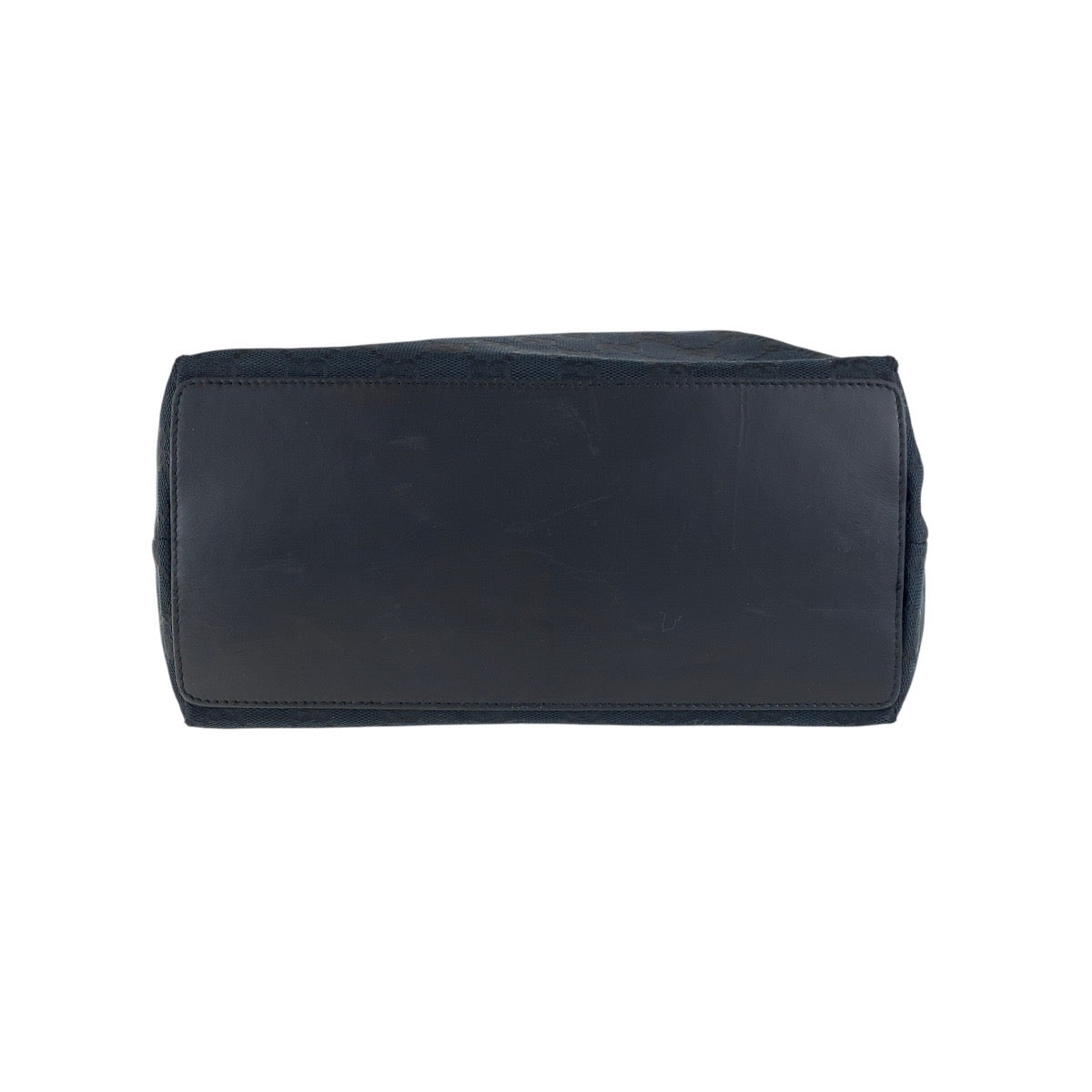 GUCCI Tote Bag 31243 GG canvas, leather Black Silver Metal Tote Bag Shoulder Bag Women Used