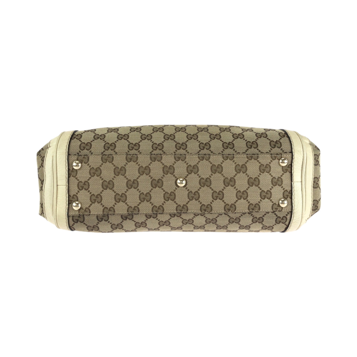 GUCCI Shoulder Bag 282300 GG canvas Beige Ivory Gold Metal Shoulder Bag Handbag 2way Bella Women Used