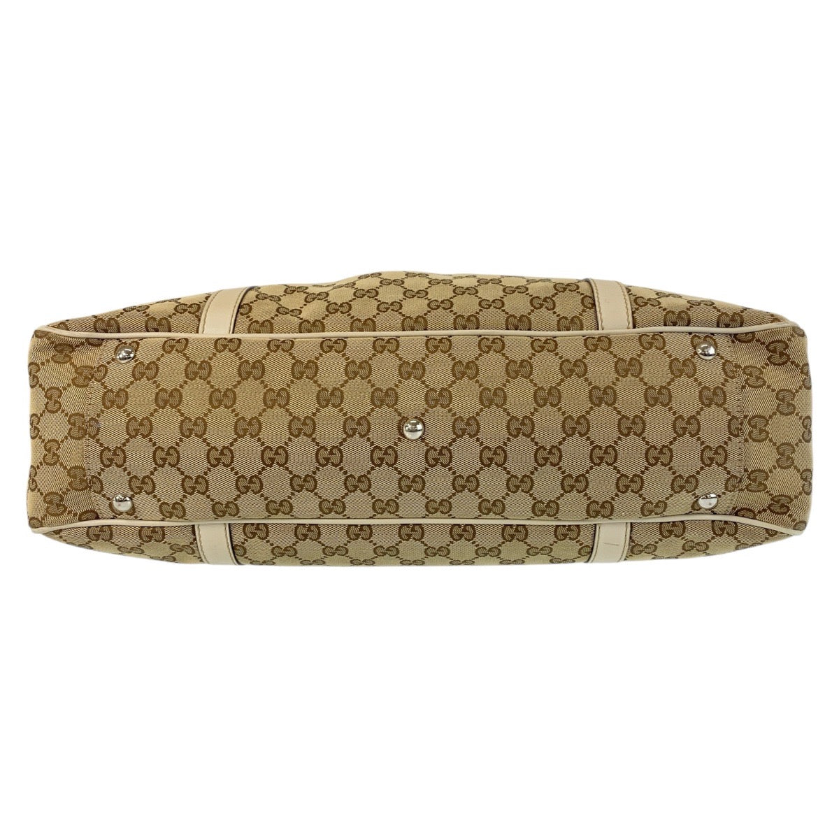 GUCCI Tote Bag 232956 GG canvas, leather beige Tote Bag Shoulder Bag Women Used