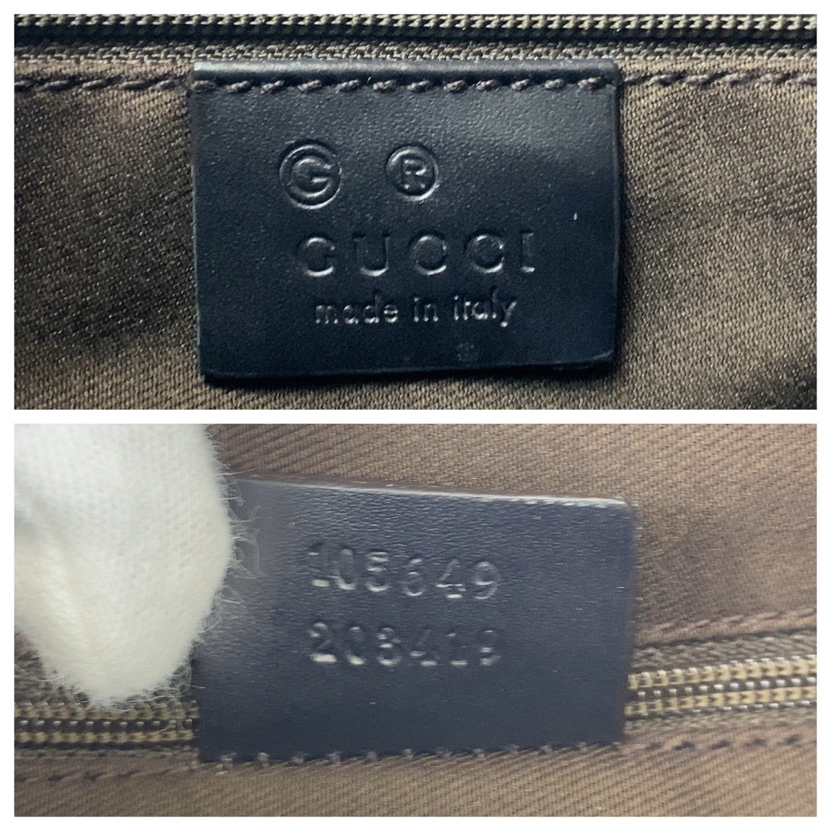 GUCCI Shoulder Bag 105649 GG canvas Brown Women Used