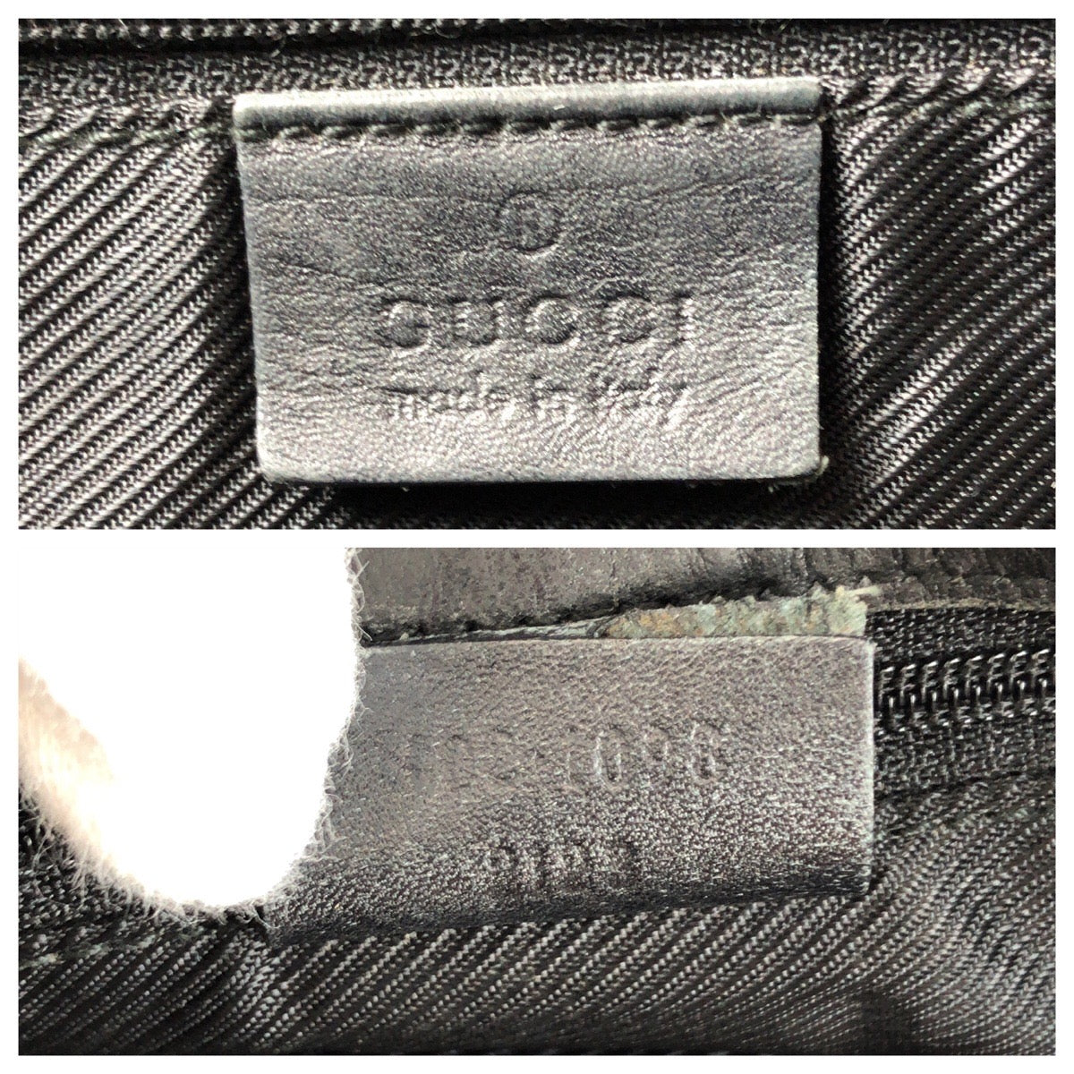 GUCCI Tote Bag 002 1098 GG canvas, leather Black GoldMetal Tote Bag Shoulder Bag Women Used