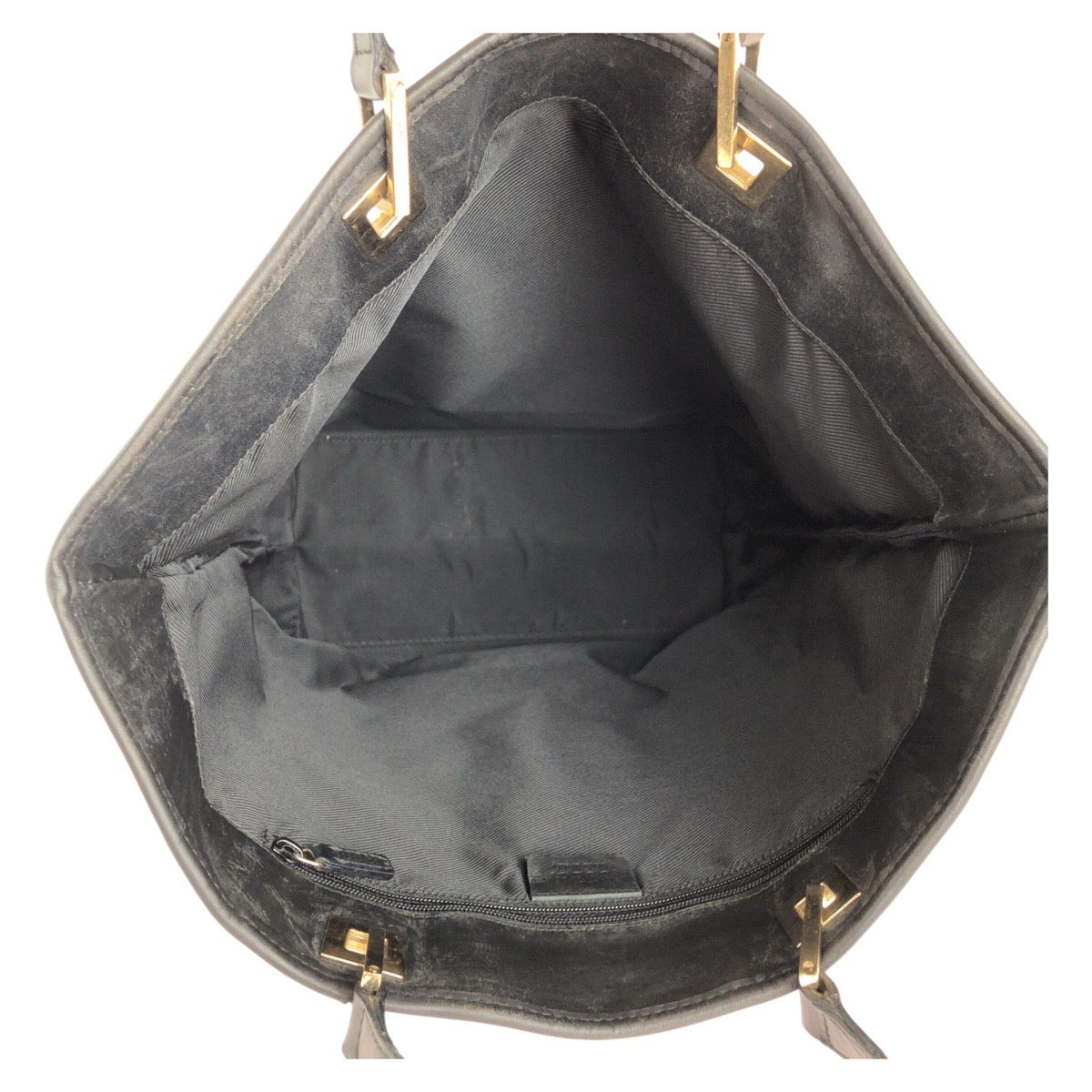 GUCCI Tote Bag 002 1098 GG canvas, leather Black GoldMetal Tote Bag Shoulder Bag Women Used