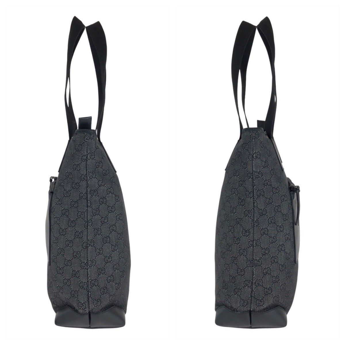 GUCCI Tote Bag 28892 GG canvas, leather Black black Tote Bag Shoulder Bag Women Used