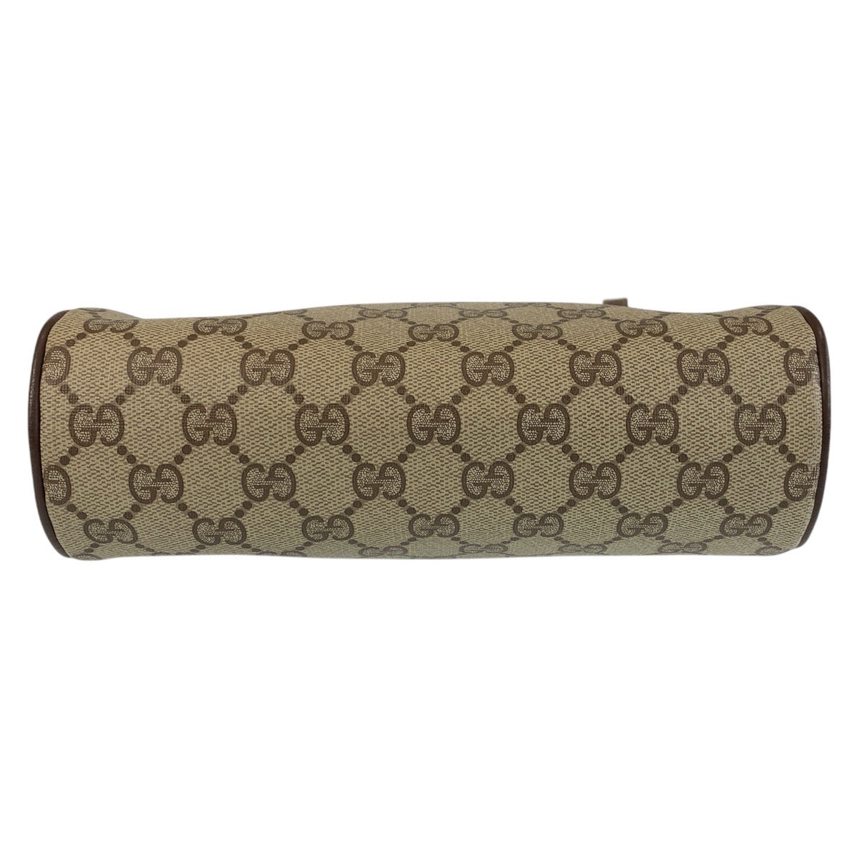GUCCI Shoulder Bag 119 02 087 PVC, Leather Brown Beige Gold Metal Shoulder Bag pochette Sherry Line Old Gucci Women Used