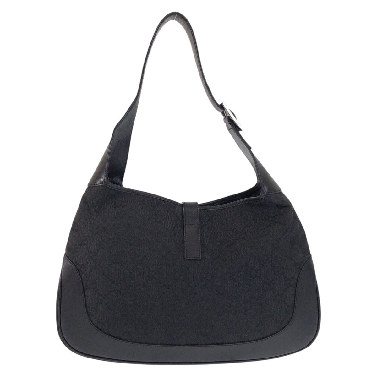 GUCCI Shoulder Bag 00963 GG canvas, leather black Jackie Women Used