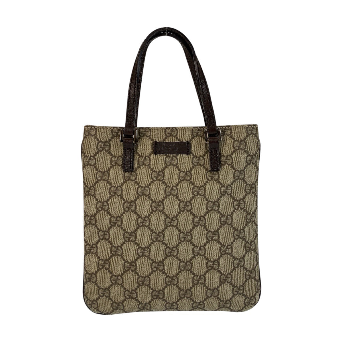 GUCCI Tote Bag 114600 GG Supreme canvas, leather Beige brown Tote Bag handbag Women Used