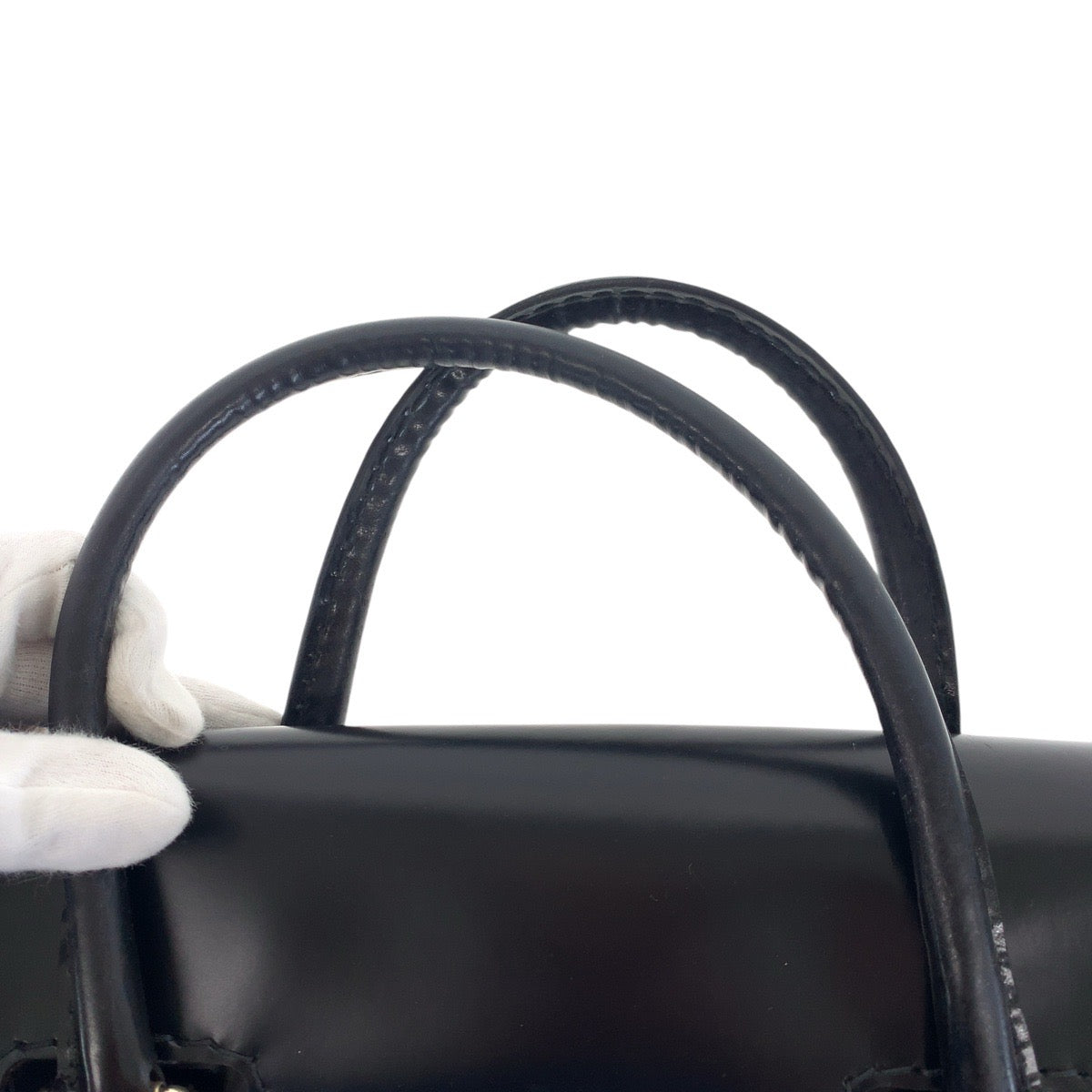 GUCCI Tote Bag 189881 leather Black GoldMetal Tote Bag handbag Queen Women Used