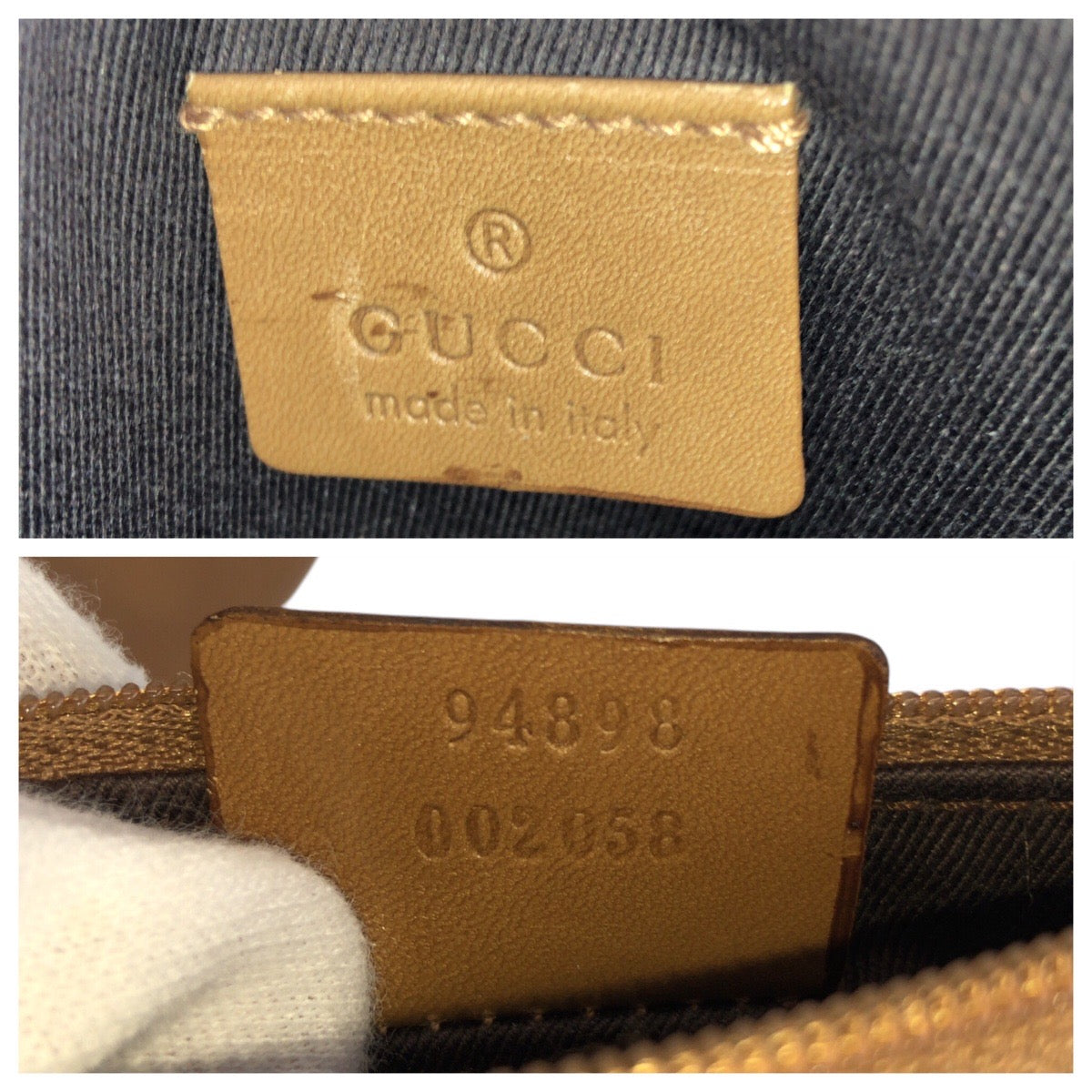 GUCCI Tote Bag 94898 GG canvas, leather Beige brown Tote Bag Shoulder Bag Women Used