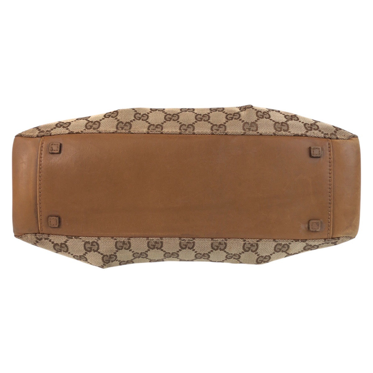 GUCCI Tote Bag 94898 GG canvas, leather Beige brown Tote Bag Shoulder Bag Women Used