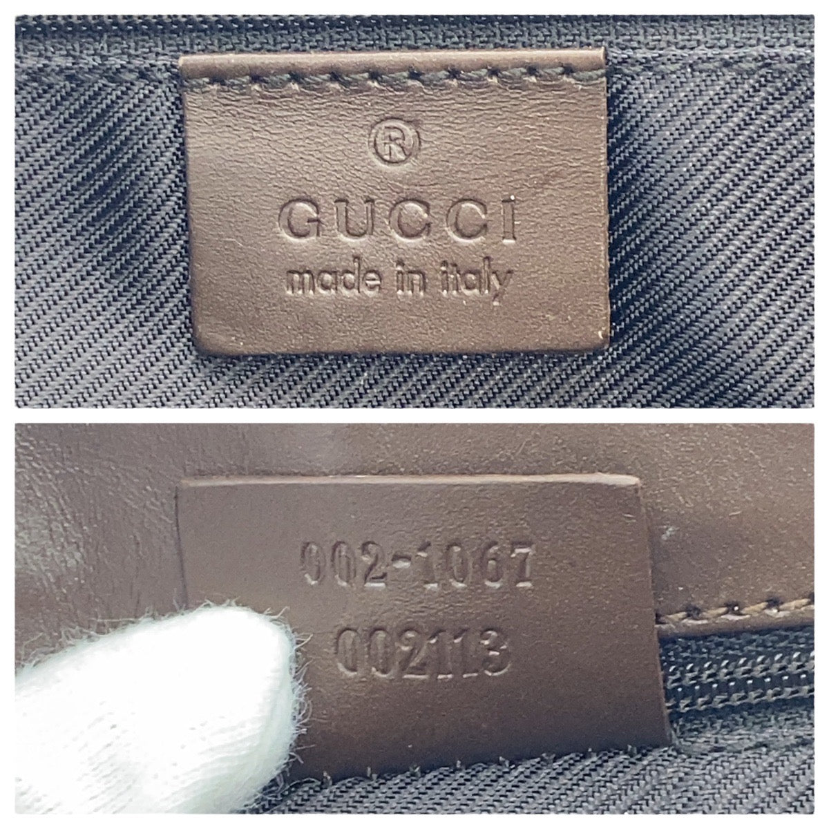 GUCCI Shoulder Bag 0021067 GG canvas, leather Beige brown Jackie Women Used